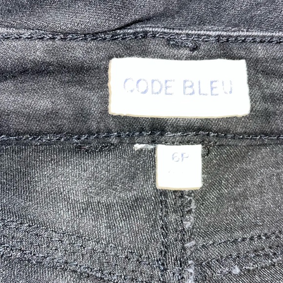 CODE BLEU Women’s Soleil Curvy Boot Cut Black Denim Jeans. Sz 6P. - Picture 4 of 5